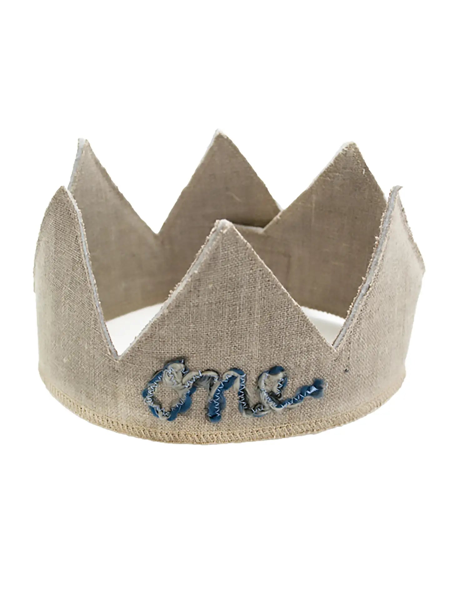 “One” Linen Crowns for 1st Birthday