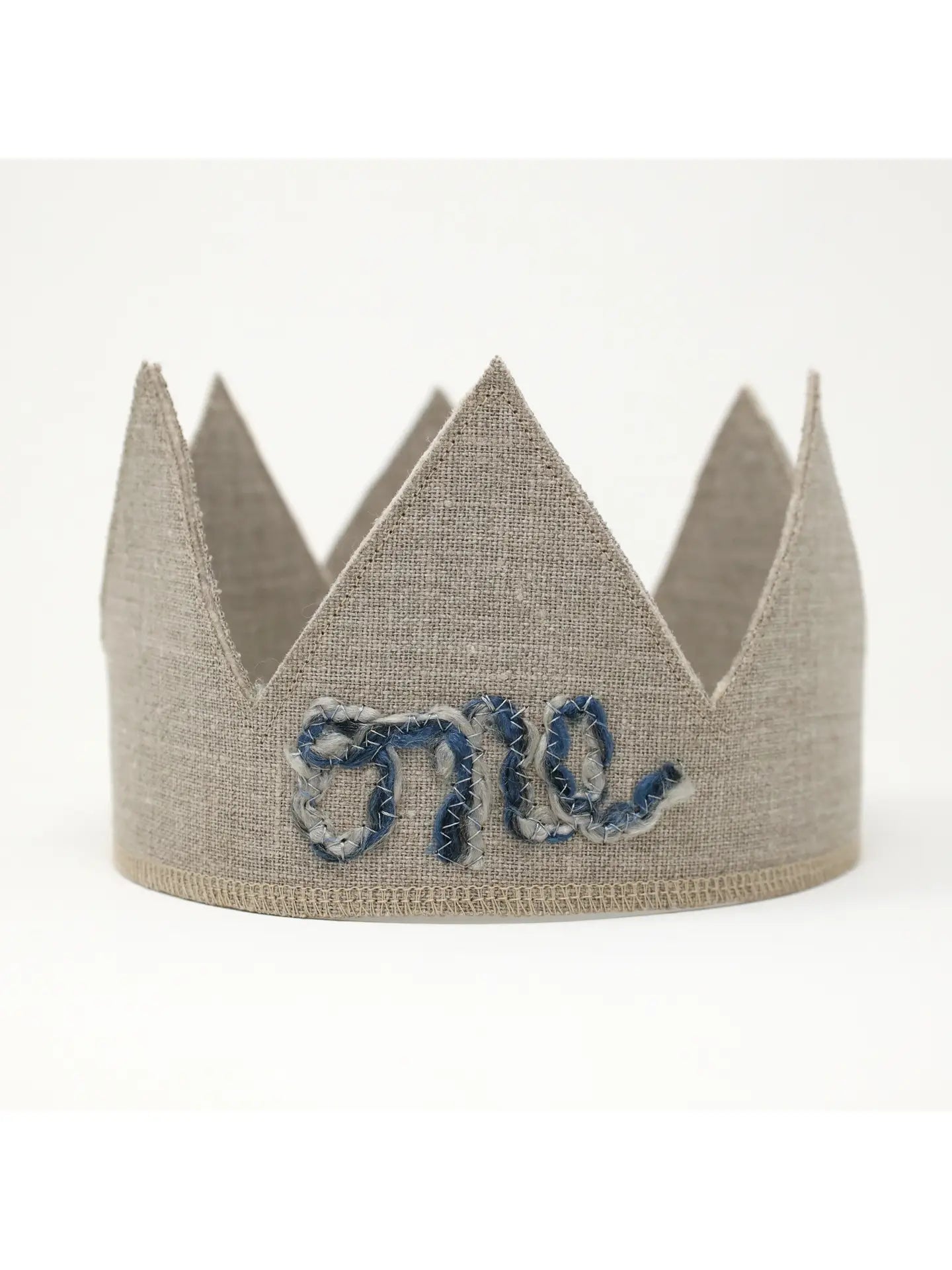 “One” Linen Crowns for 1st Birthday