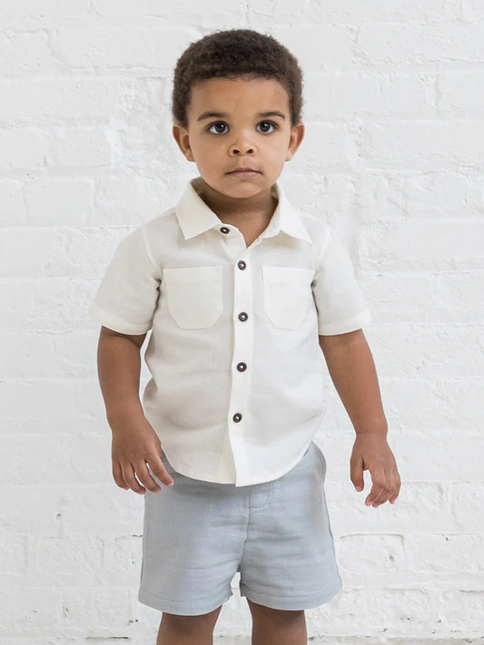 Linen Button up in coconut