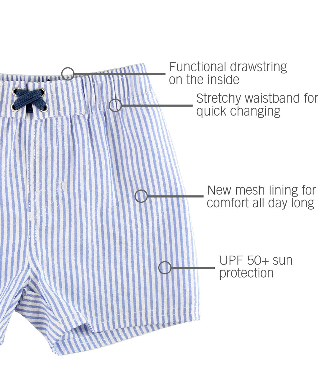 Periwinkle Blue Swim Trunks