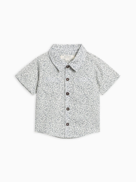 Graham Linen Button Up in Edna Floral