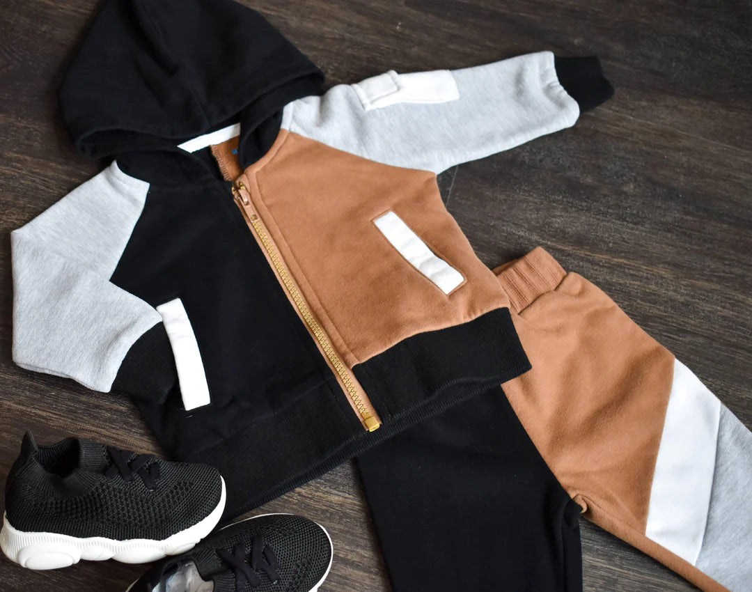 Color Block Jogger + Sweatshirt