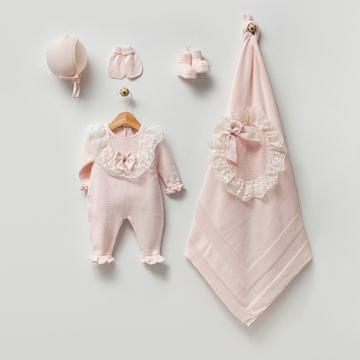 Newborn Princess Baby Knitwear Set