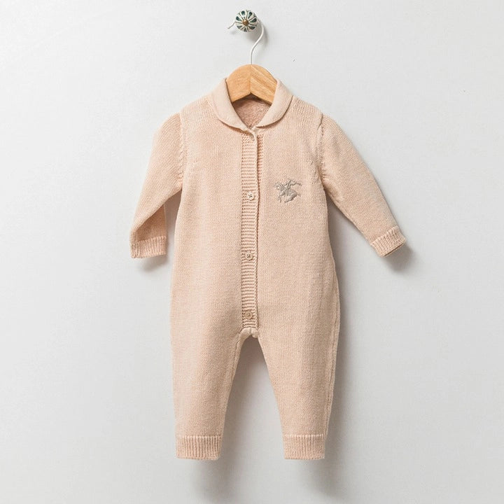 Organic Cotton Knitwear Polo Style Body Overall