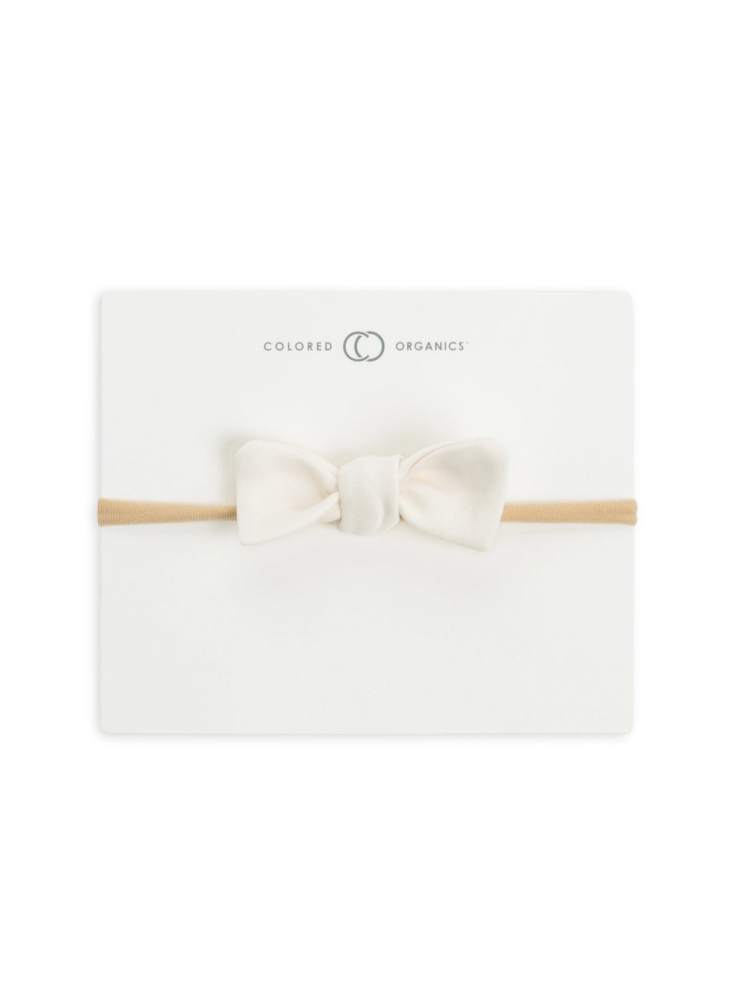 Organic Baby Muslin Dainty Bow Headband - Ivory